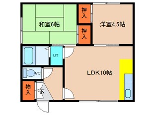 コーポ長栄の物件間取画像